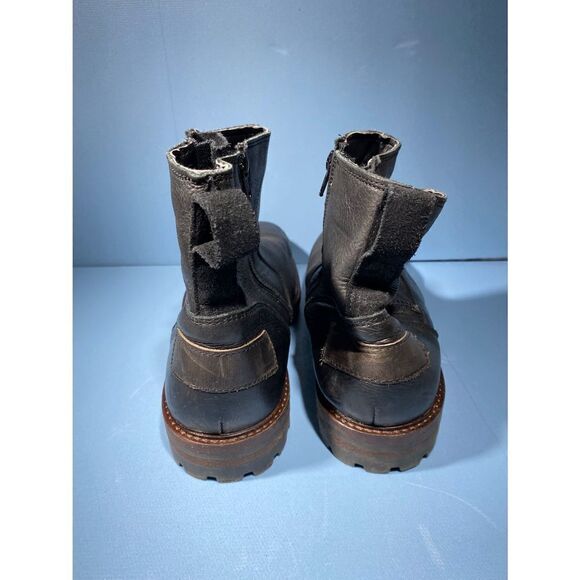Bull Boxer Leather Boots Double Zip Mens Size 9 - Picture 5 of 7
